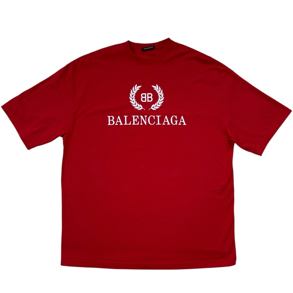 Balenciaga‎ red wheat short sleeved T-shirt 
Second hand